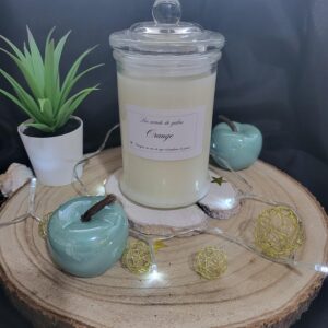 bougie bonbonniere orange