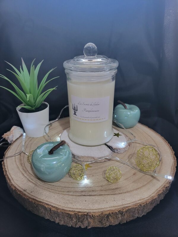 bougie bonbonniere pamplemousse