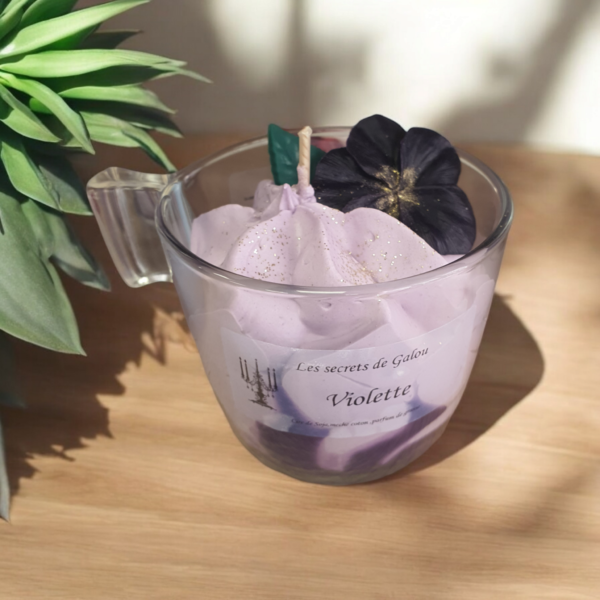 Bougie gourmande violette