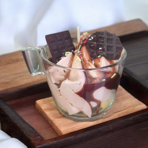 Bougie gourmande mousse chocolat