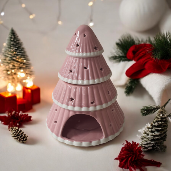 Brûle parfum sapin de noël rose
