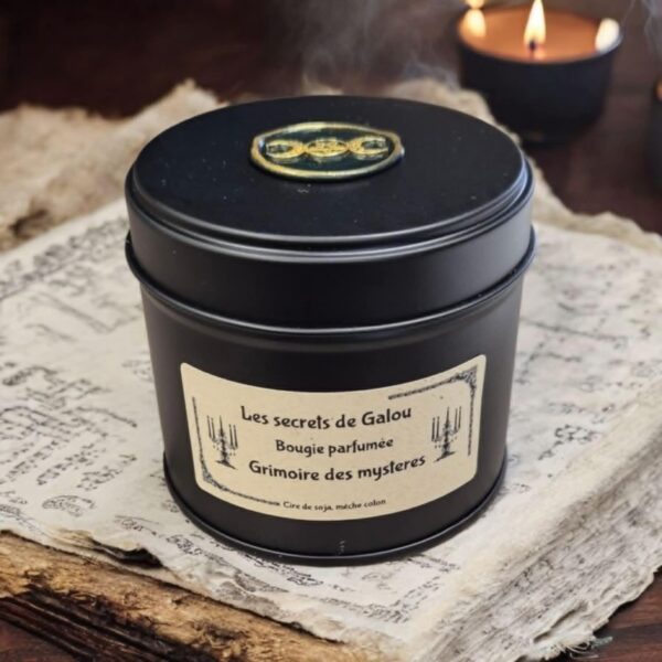 Bougie parfumée grimoire des mystères