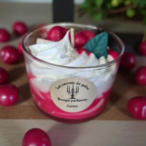 Bougie gourmande cerise