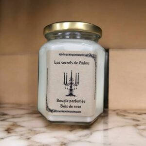 Bougie parfumée bois de rose