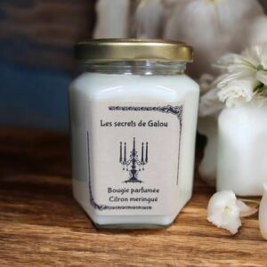 Bougie parfumée citron meringuée