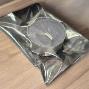 Bougie chauffe plat noire sans parfum