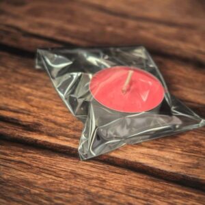 Bougie chauffe plat rouge sans parfum