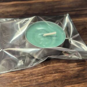 Bougie chauffe plat verte sans parfum