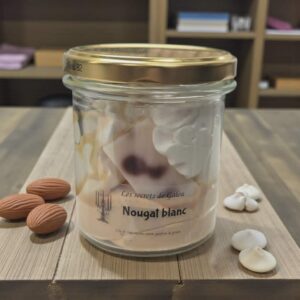 Bougie gourmande nougat blanc