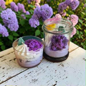 Bougie gourmande lilas