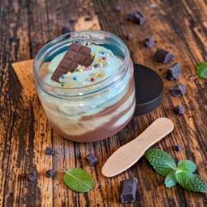 Fondant mousse de cire menthe chocolat
