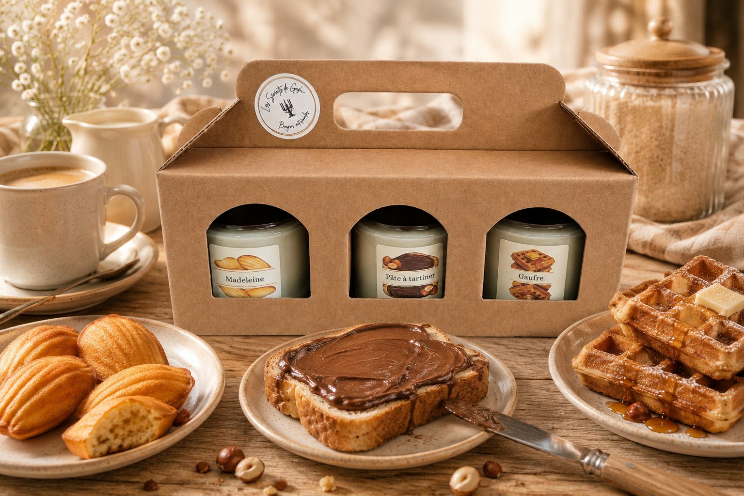 Coffret bougie p'tit dèj